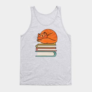 With Books And Cats Life Is Sweet Tank Top